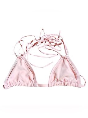 Montce Light Pink Triangle String Bikini Top